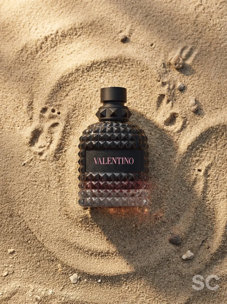 AI vizuál — Valentino parfém