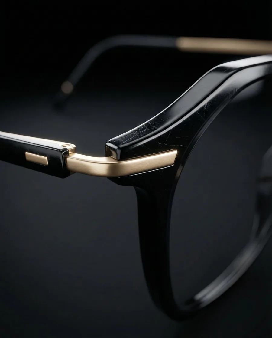 AI vizuál — detail brýlí